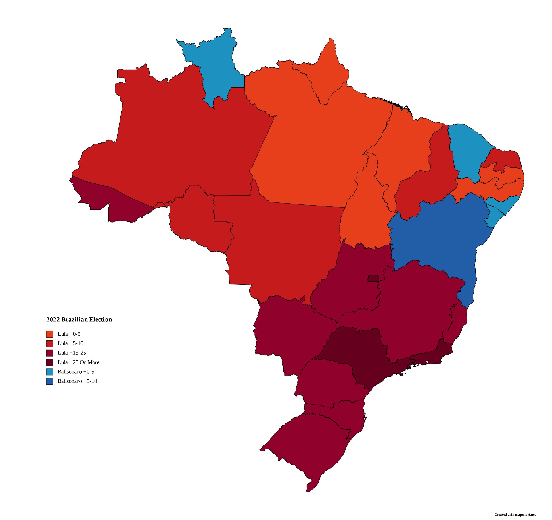 Карты президентских выборов в Бразилии 